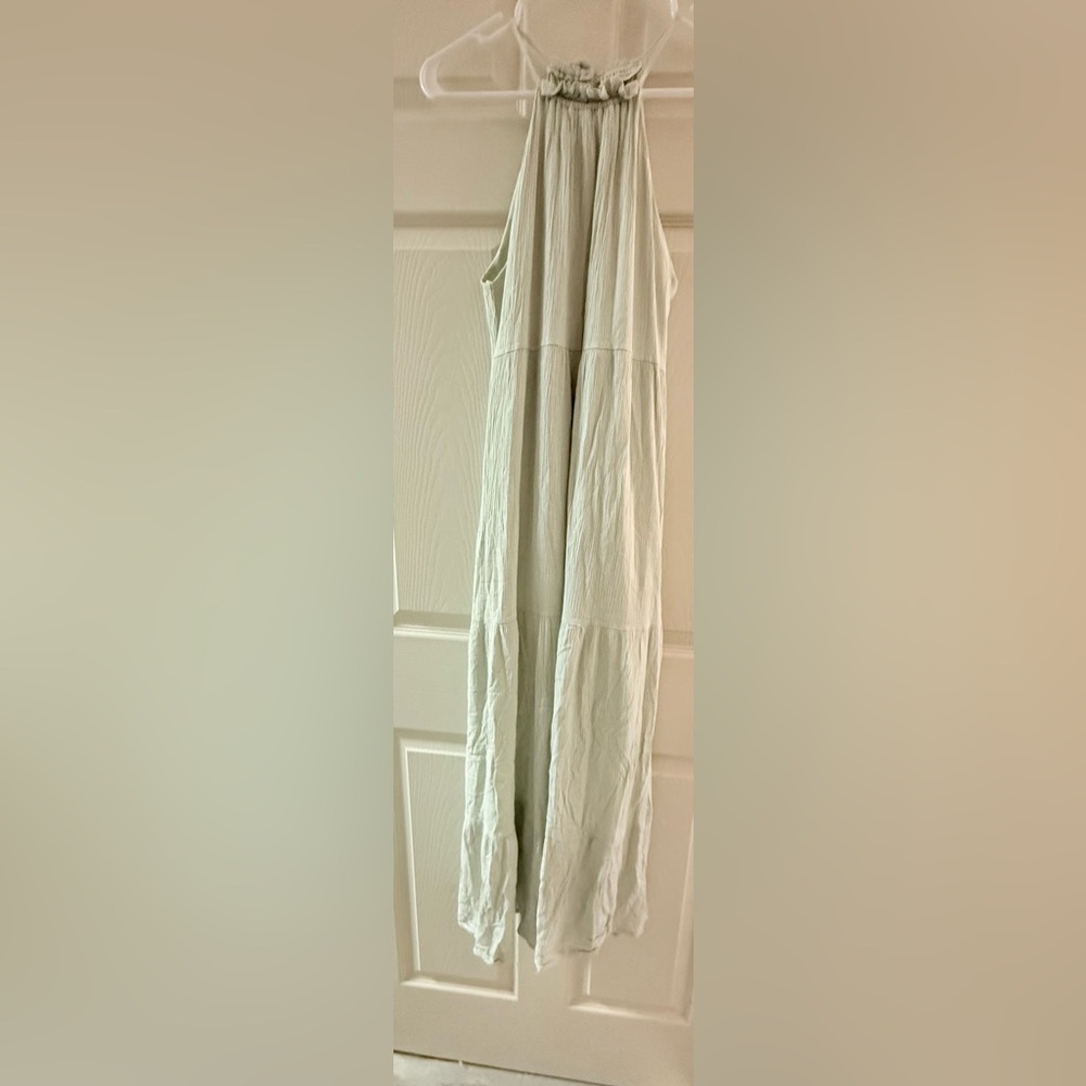 Paper Crane Light Green Maxi Dress